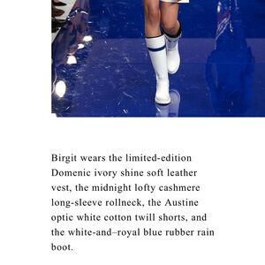 Polo Ralph Lauren Made In Italy Womens Rubber Rain Boots SZ 38B